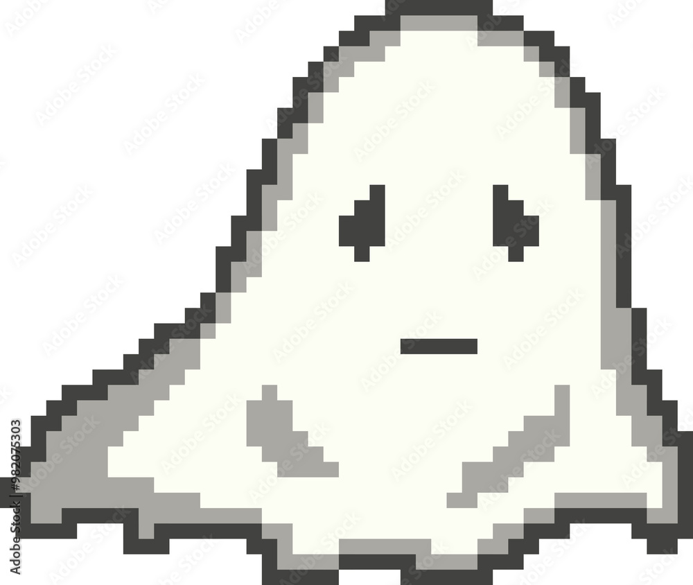 Naklejka premium Pixel ghost