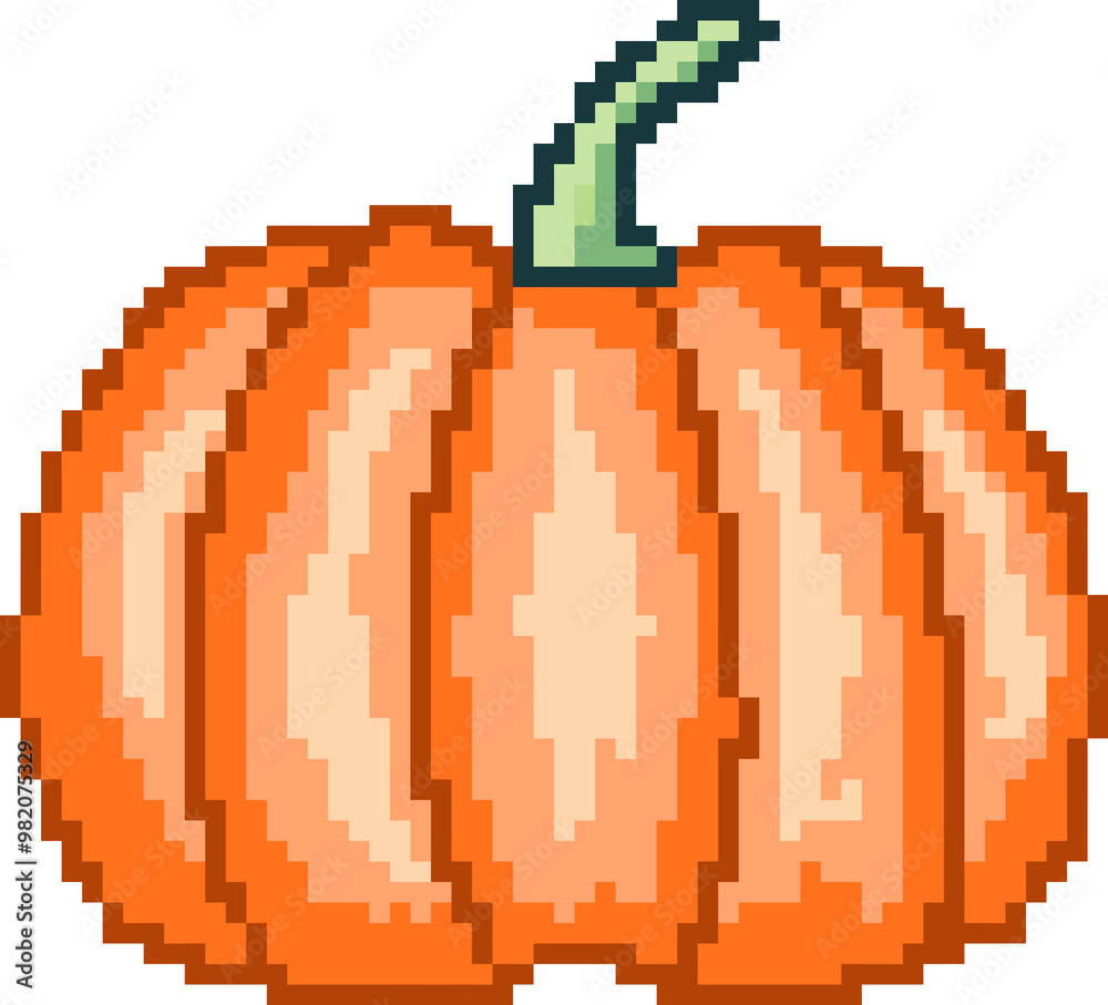 Fototapeta premium Pixel pumkin