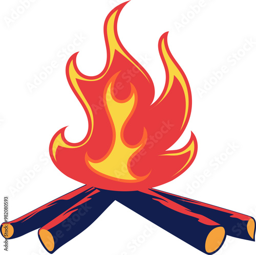 Bonfire Illustration