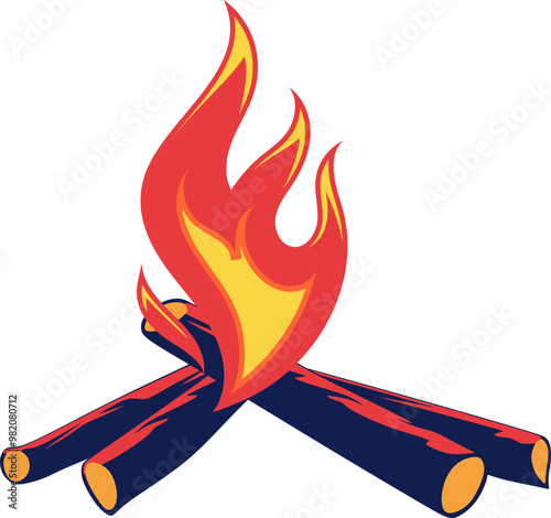 Bonfire Illustration