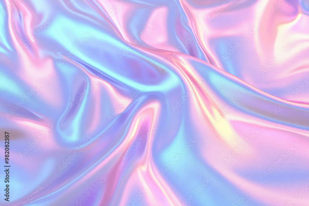 Smooth satin fabric flowing and forming soft folds Smooth satin fabric flowing and forming soft folds