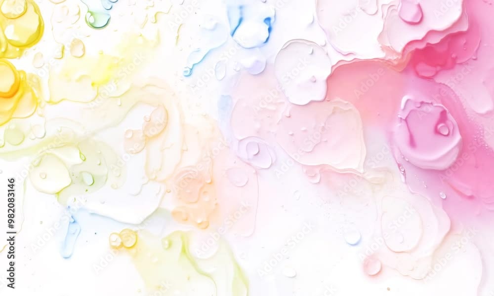 Pastel Dreamscape: Abstract Watercolor Background in Soft Rainbow Hues Pastel Dreamscape: Abstract Watercolor Background in Soft Rainbow Hues