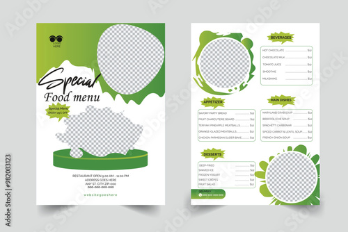 Fast food restaurant vector menu sketch template, Burger Restaurant Menu Layout, Restaurant Menu Layout