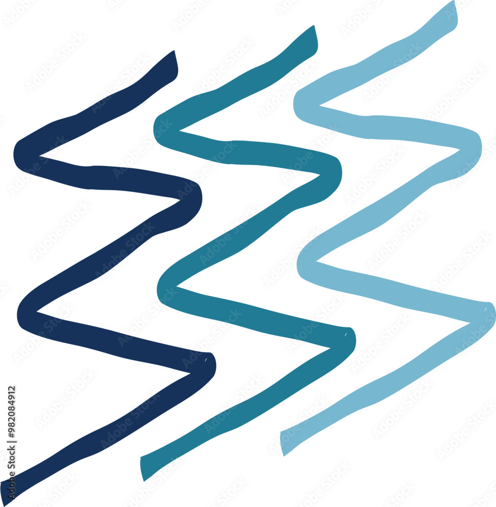 Hand Drawn Zigzag Line Hand Drawn Zigzag Line