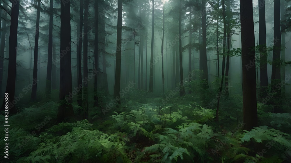 Fototapeta premium fog in the forest