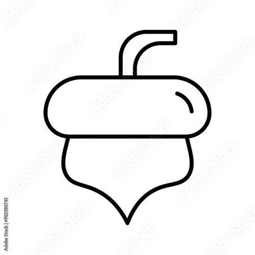 hazelnut line icon
