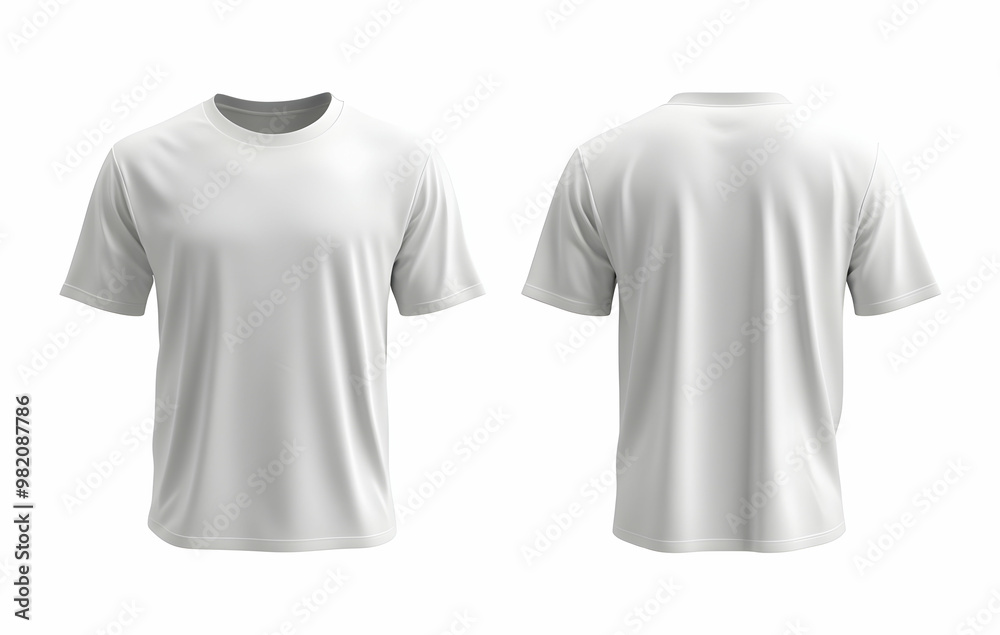 Gray T-Shirt Mockup Front Back View Apparel Gray T-Shirt Mockup Front Back View Apparel