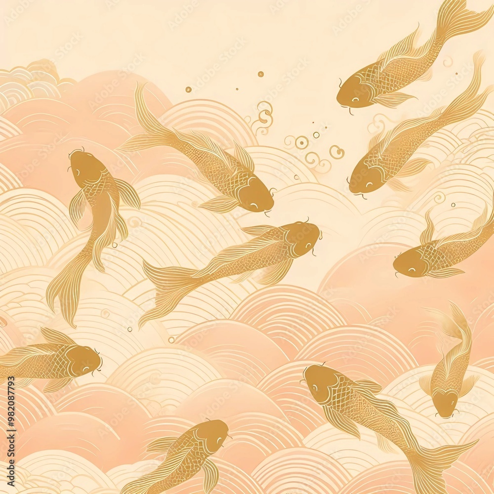 A soft peach background
