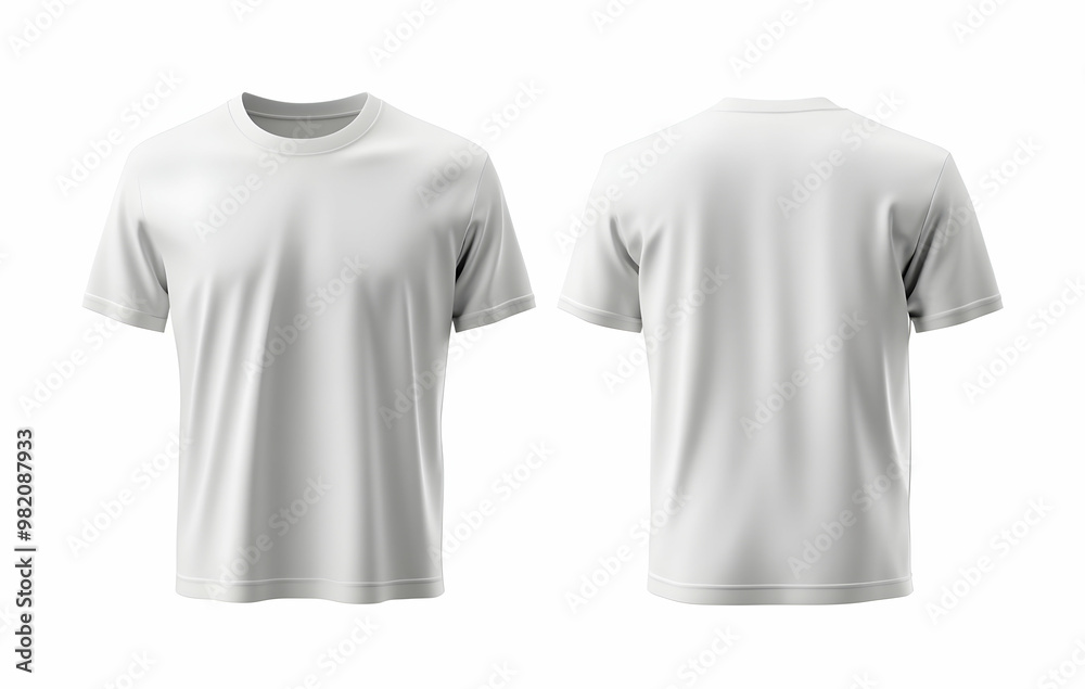 Gray T-Shirt Mockup Front Back View Apparel Gray T-Shirt Mockup Front Back View Apparel