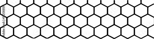 Honeycomb pattern border svg