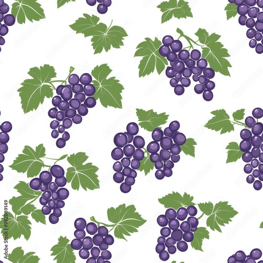 Obraz premium 240807 11. grape pattern banner wallpaper, simple background