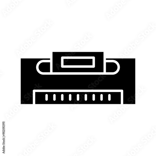 harmonica glyph icon