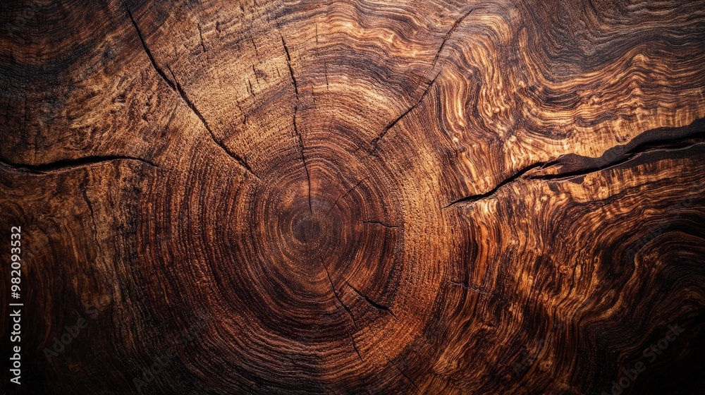 Close-up of a tree trunk section with visible growth rings and intricate wood grain patterns, showcasing nature's beauty and natural textures. Close-up of a tree trunk section with visible growth rings and intricate wood grain patterns, showcasing nature's beauty and natural textures.