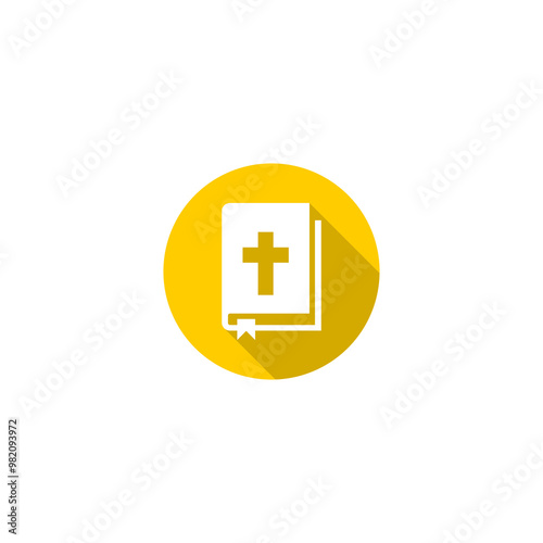 Bible icon isolated on transparent background