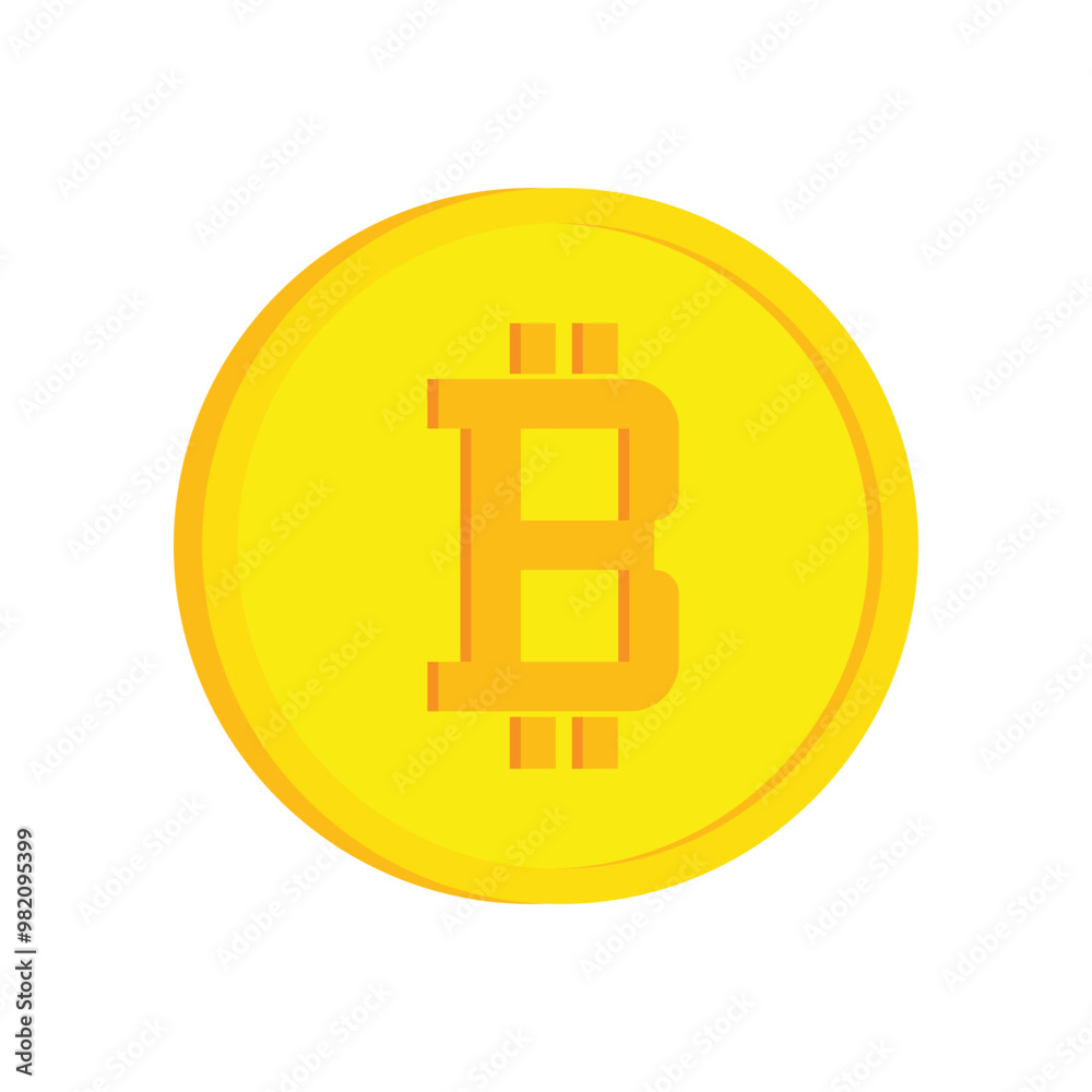 Bitcoin Template Icon Bitcoin Template Icon
