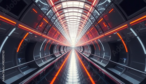abstract background of tunnel