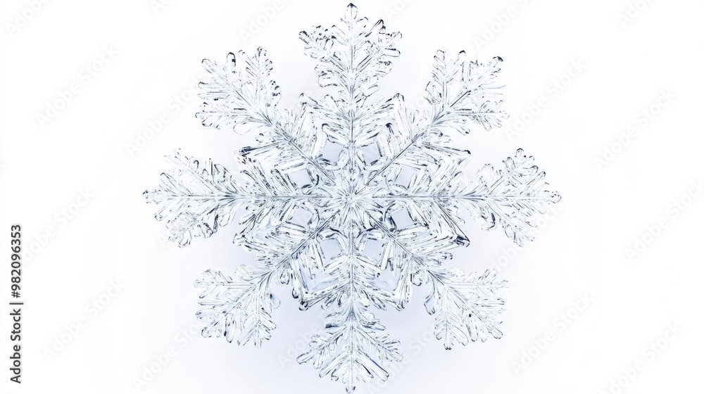 A detailed close-up of a beautiful snowflake on a white background, showcasing intricate patterns and delicate design. A detailed close-up of a beautiful snowflake on a white background, showcasing intricate patterns and delicate design.