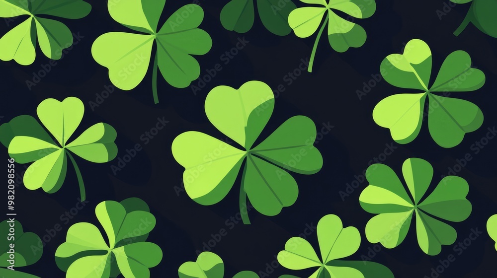 Clover in a flat design style Clover in a flat design style