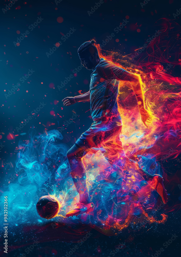 capturing the tension in a soccer player's body as they prepare to unleash a powerful kick. capturing the tension in a soccer player's body as they prepare to unleash a powerful kick.