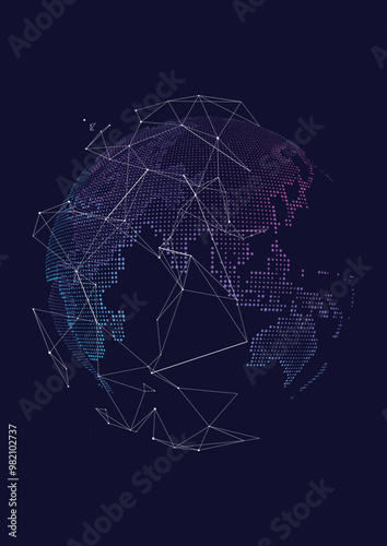 world network, future, space, galaxy, planet, computer, artificial intelligence, connecting people to all corners of the world