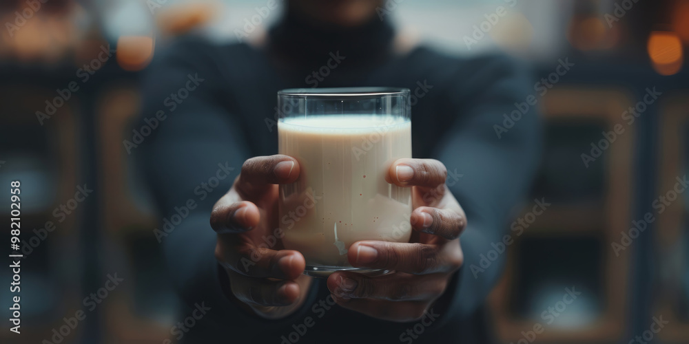 A close-up of a person's hands holding a protein shake, with a clean, minimalist background. A close-up of a person's hands holding a protein shake, with a clean, minimalist background.