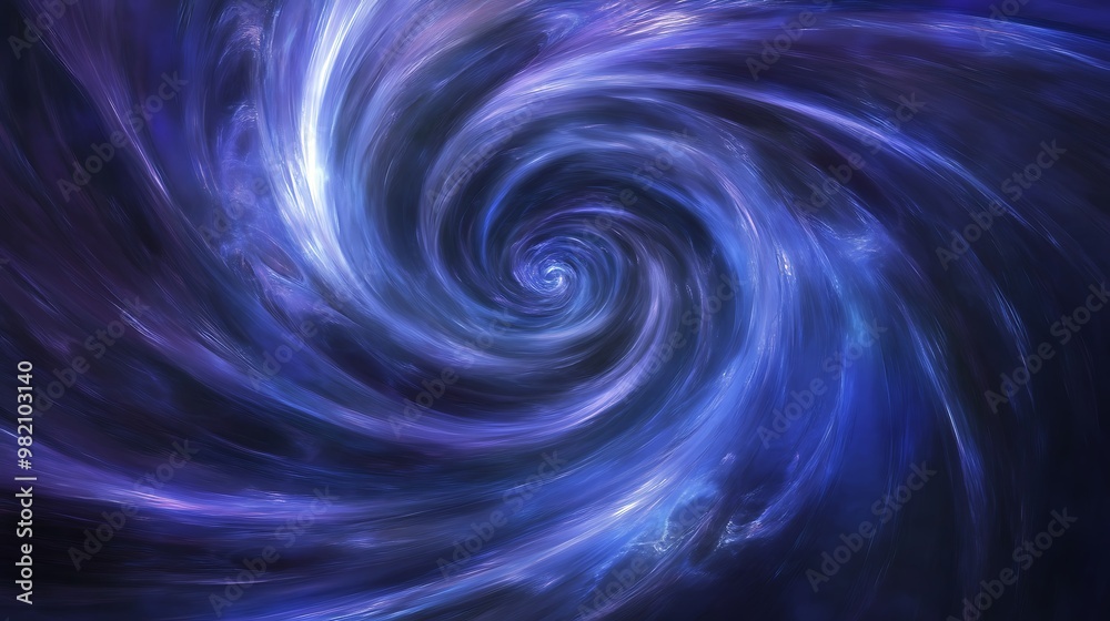 A swirling pattern of deep blues and purples resembling a vortex in space with subtle hints of white light radiating from the center A swirling pattern of deep blues and purples resembling a vortex in space with subtle hints of white light radiating from the center