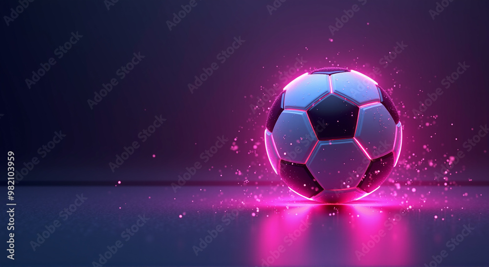 Fototapeta premium soccer ball on the background