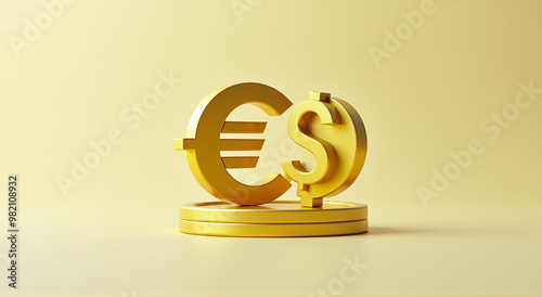 golden euro symbol