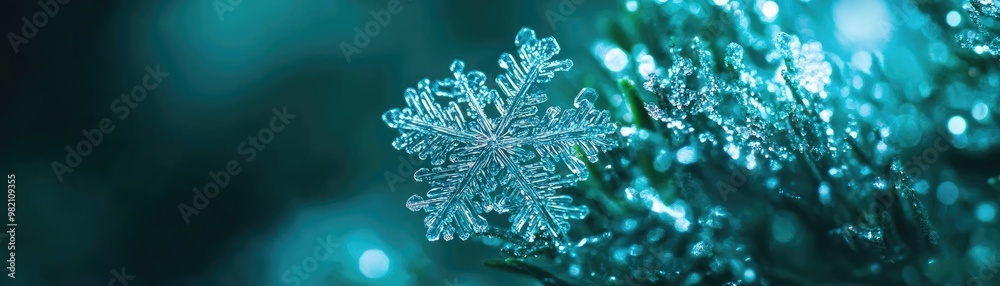 A stunning close-up of a delicate snowflake resting on a green surface, highlighting intricate patterns and winter beauty. A stunning close-up of a delicate snowflake resting on a green surface, highlighting intricate patterns and winter beauty.