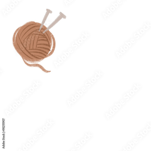 yarn ball illustration photo