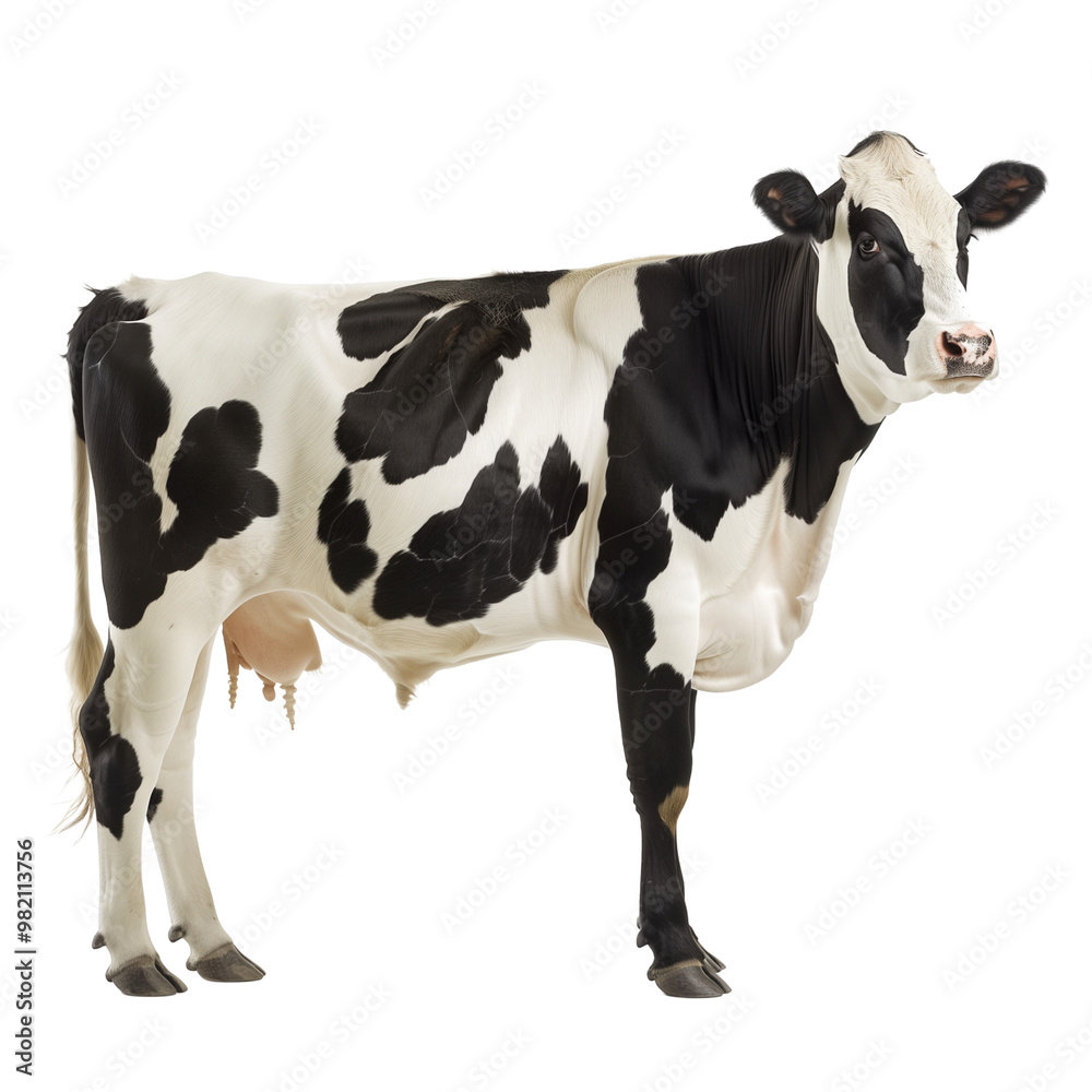 Holstein Cow Profile On Transparent Background Holstein Cow Profile On Transparent Background