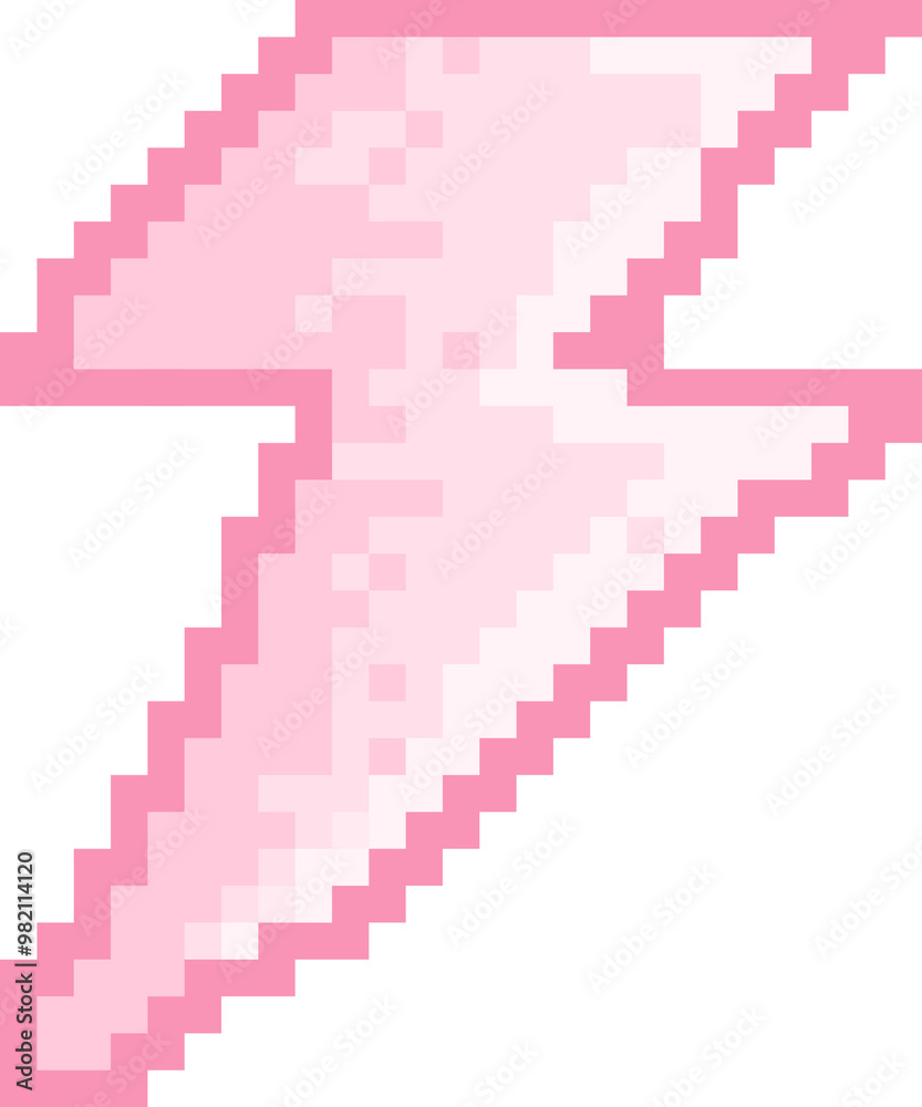 Fototapeta premium Pixel thunder