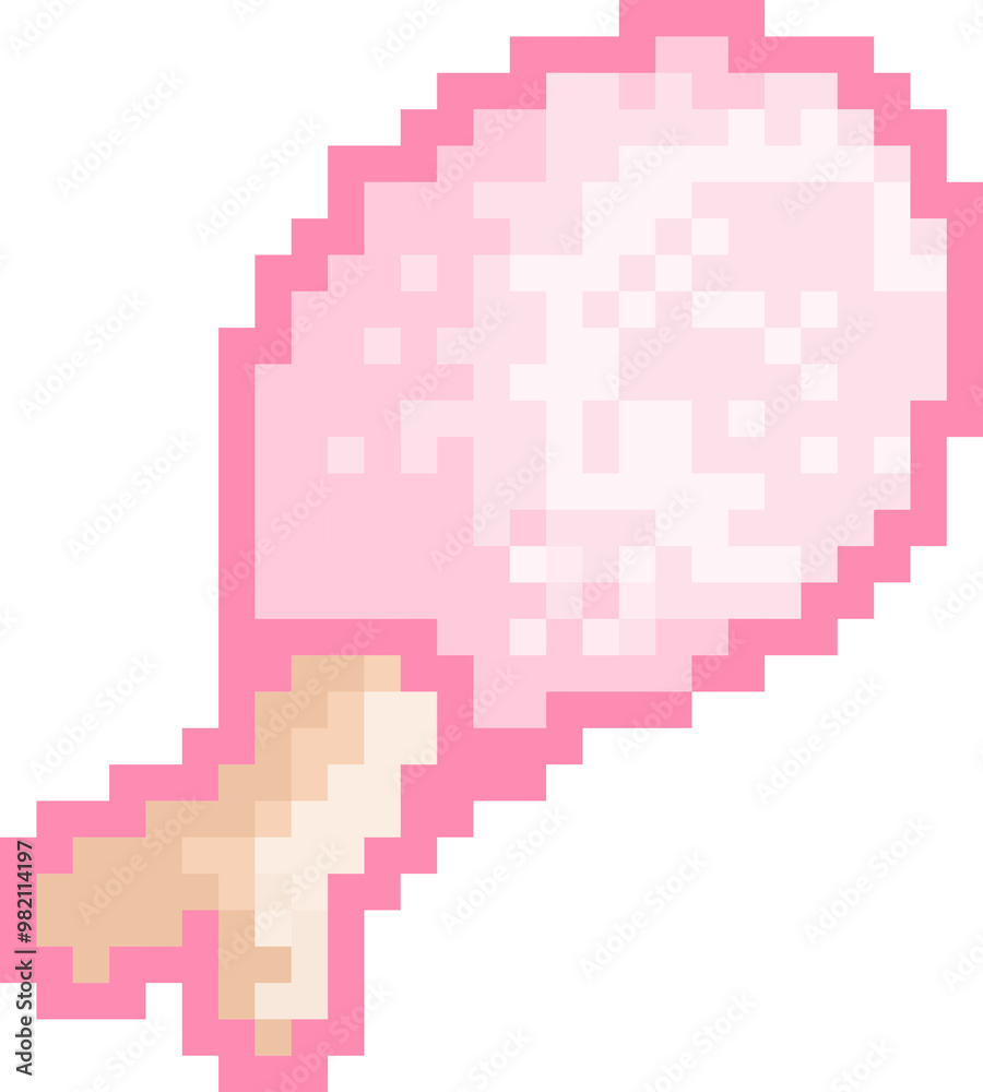 Obraz premium Pixel Chicken leg