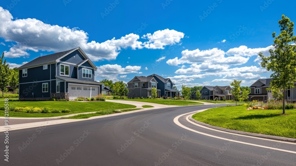 Naklejka premium 閑静な住宅地