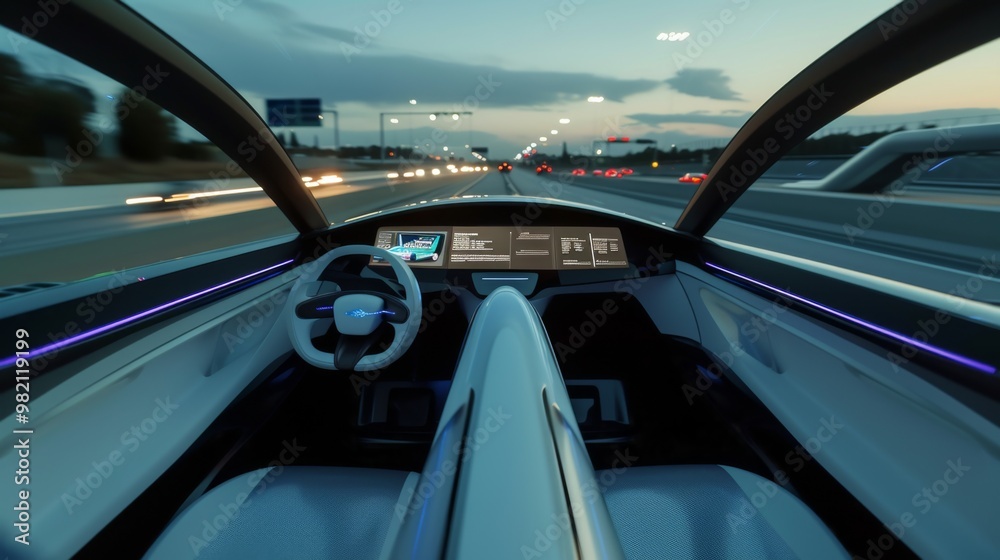 Futuristic Car Interior: A Glimpse into the Future of Driving Futuristic Car Interior: A Glimpse into the Future of Driving