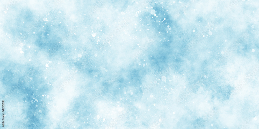 light blue bokeh background for design, beautiful blue watercolor background with glitter particles, A winter background with snowflakes and randomized floating bokeh, blue snow background texture. light blue bokeh background for design, beautiful blue watercolor background with glitter particles, A winter background with snowflakes and randomized floating bokeh, blue snow background texture.