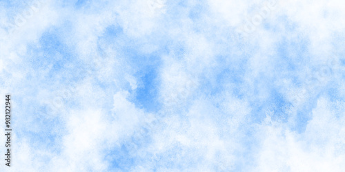 blurred and grainy Blue powder explosion on white background, Classic hand painted Blue watercolor background, Natural and cloudy fresh blue sky background, shiny and soft sky blue watercolor texture.