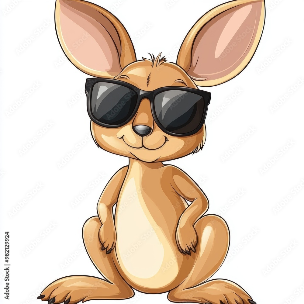 Naklejka premium Cool Kangaroo.