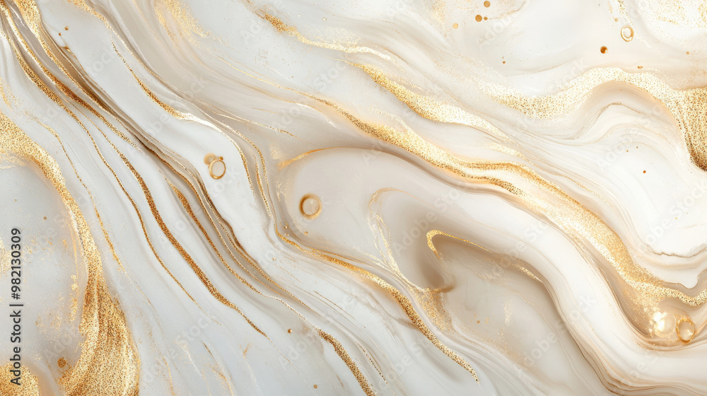 A smooth liquid marble background in shades of ivory with fluid gold accents running across, creating an elegant and timeless luxurious design. A smooth liquid marble background in shades of ivory with fluid gold accents running across, creating an elegant and timeless luxurious design.