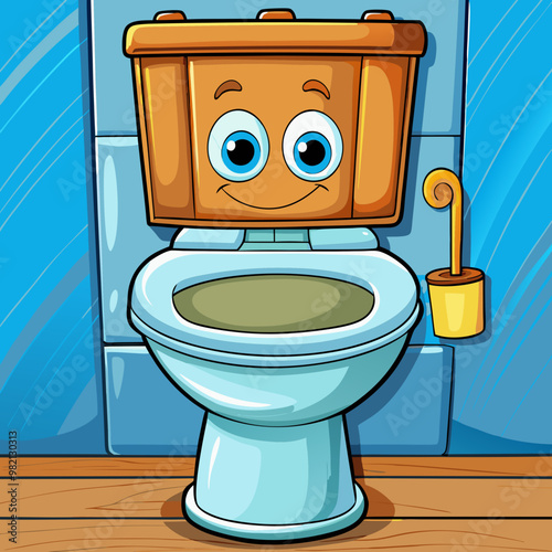 vector illustration of toilet