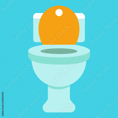 vector illustration of toilet