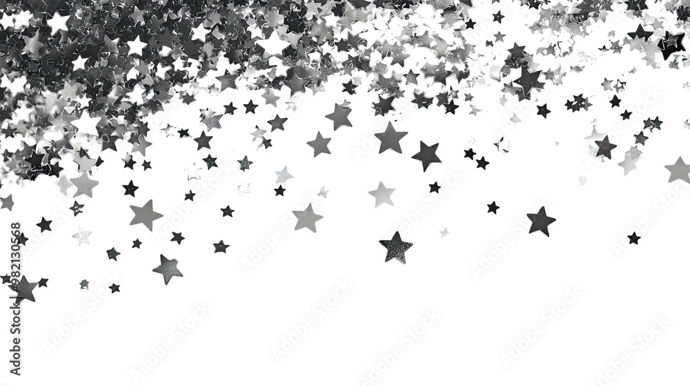 Heart confetti on a white transparent background Heart confetti on a white transparent background