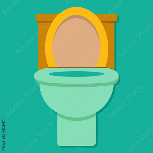 vector illustration of toilet