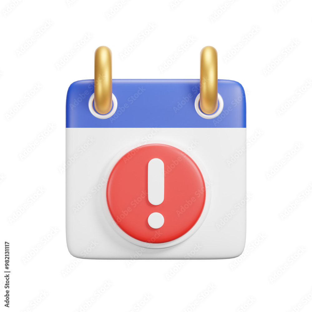 3d calendar icon render