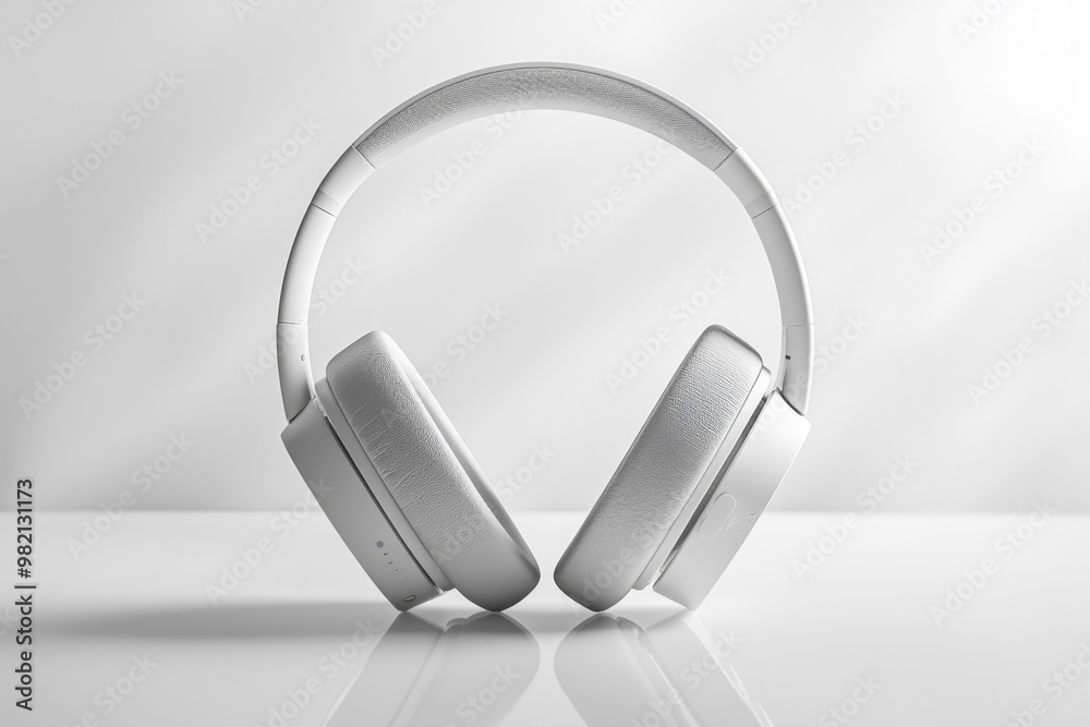 Modern Wireless Headphone Mockup Isolated created with Generative AI Modern Wireless Headphone Mockup Isolated created with Generative AI