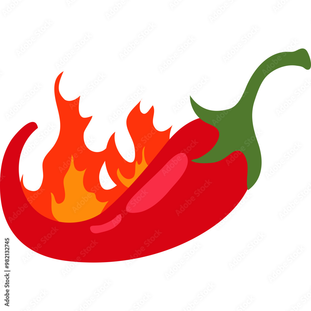 Spicy Chili with Flame
Spicy Chili with Flame