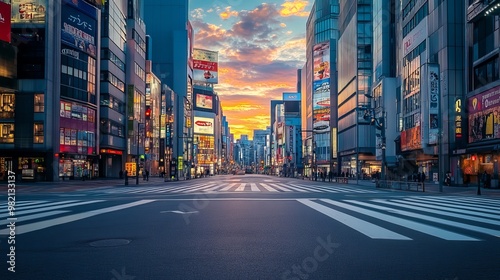 Empty shibuya, Japan