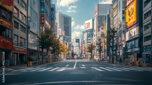 Empty shibuya, Japan