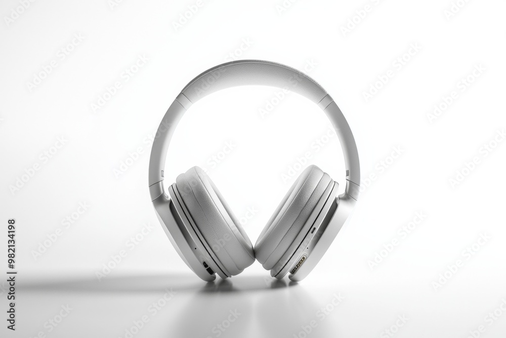 Modern Wireless Headphone Mockup Isolated created with Generative AI Modern Wireless Headphone Mockup Isolated created with Generative AI