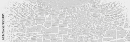 White texture background, banner, cover design. Marble texture. Abstract unique 3D pattern with spots, cracks, scratches, abrasions. Grunge overlay layer, embossing.